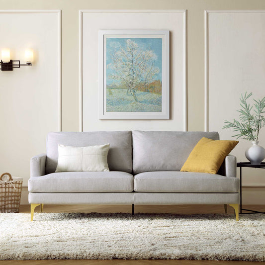 Canapé 3 places en tissu gris Haven