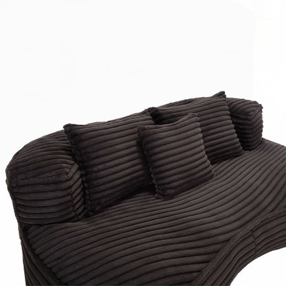 Fauteuil pouf Lazy Sofa, confortable et résistant, avec dossier haut, pour adultes et enfants - 2 places