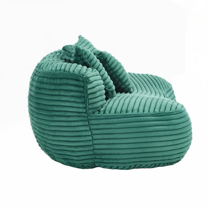 Fauteuil pouf Lazy Sofa, confortable et résistant, avec dossier haut, pour adultes et enfants - 2 places