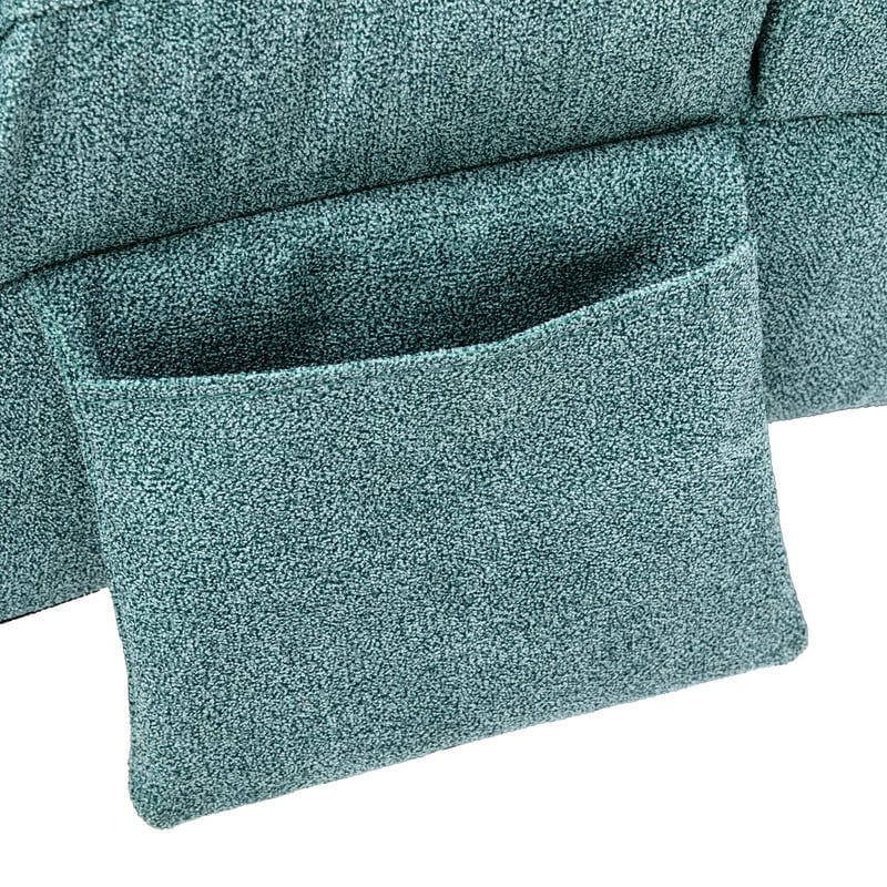 Fauteuil de massage inclinable en lin avec télécommande, fauteuil de massage électrique ergonomique, 5 modes