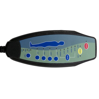 Fauteuil de massage inclinable en lin avec télécommande, fauteuil de massage électrique ergonomique, 5 modes