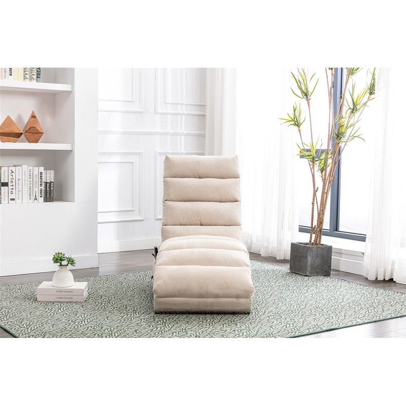 Fauteuil de massage inclinable en lin avec télécommande, fauteuil de massage électrique ergonomique, 5 modes