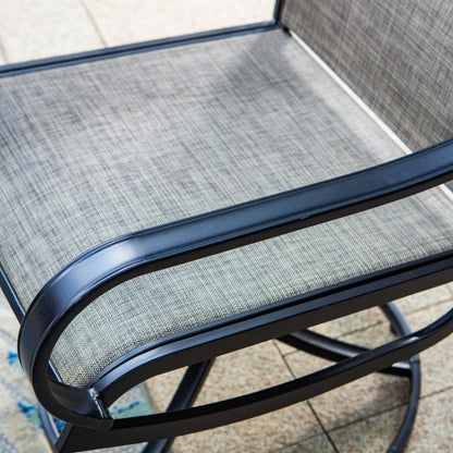 Ensemble de salle à manger d'extérieur MAISON ARTS 8 pièces avec parasol de 4 m