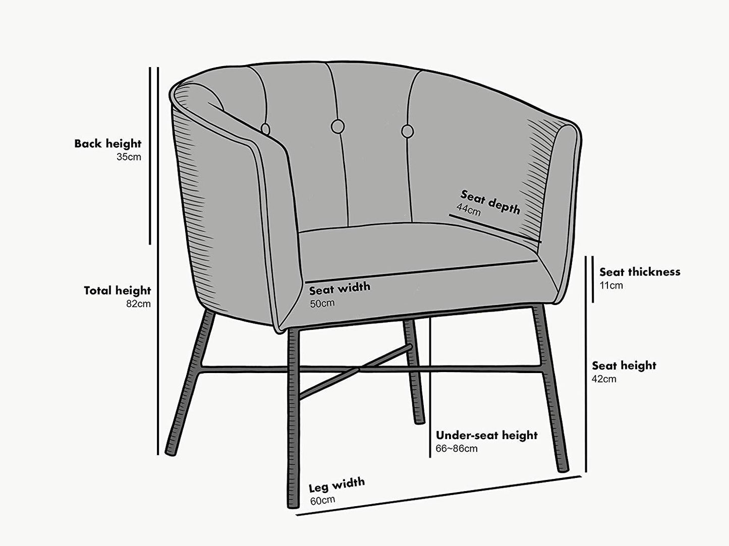 Fauteuil Tub Aurelie en velours vert émeraude