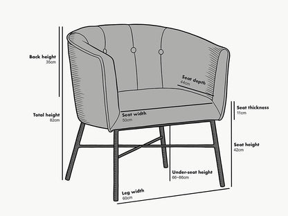 Fauteuil Tub Aurelie en velours vert émeraude