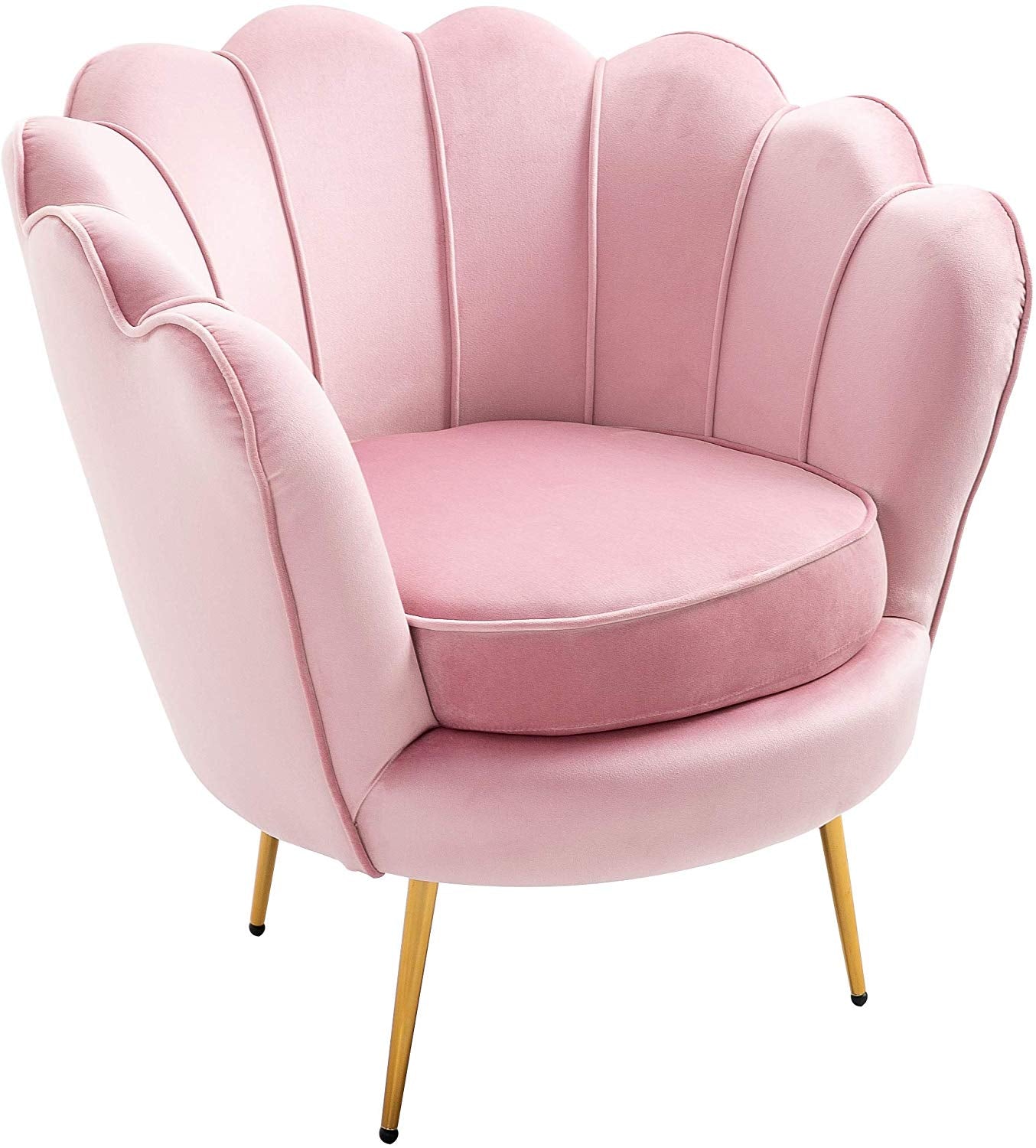 Fauteuil d'appoint Hepburn en velours rose
