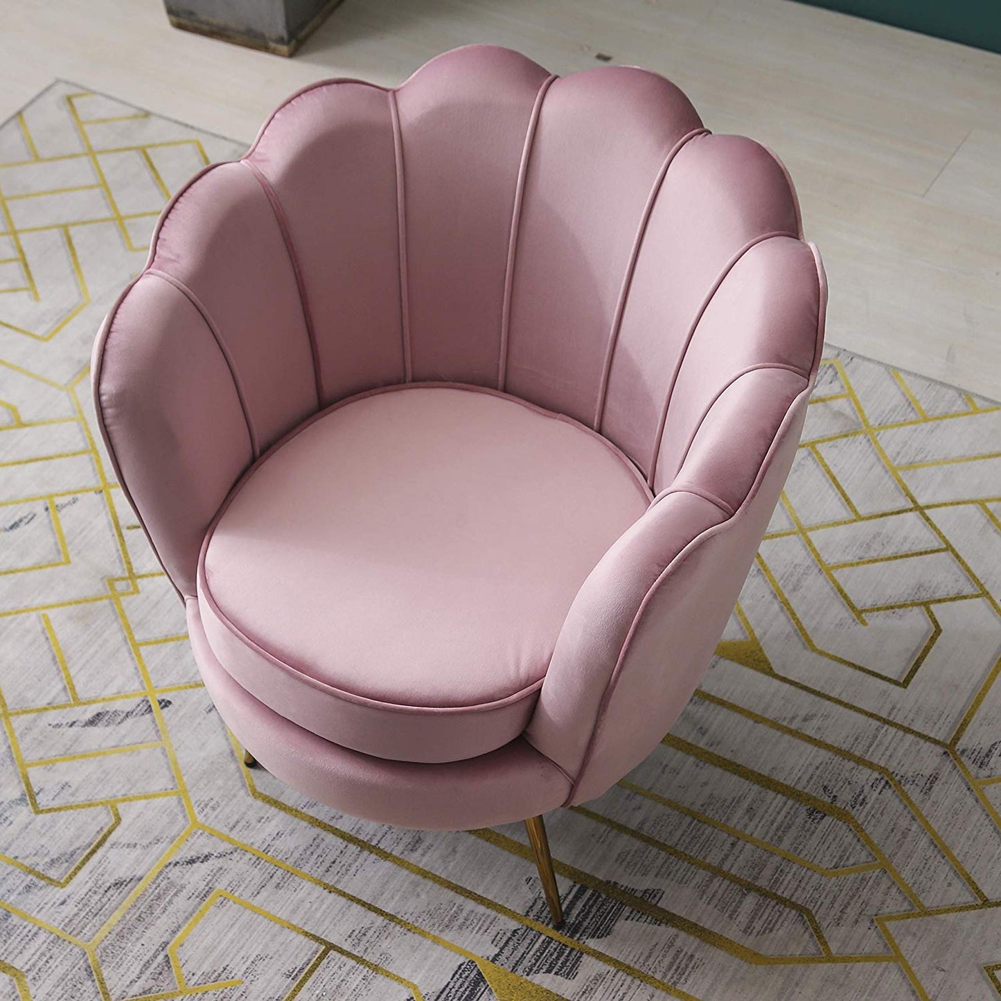 Fauteuil d'appoint Hepburn en velours rose