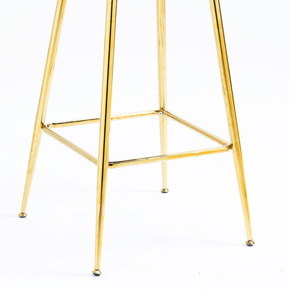 Ensemble de 2 tabourets de bar en velours bleu Kylie