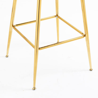 Lot de 2 tabourets de bar en fausse fourrure rose Kylie