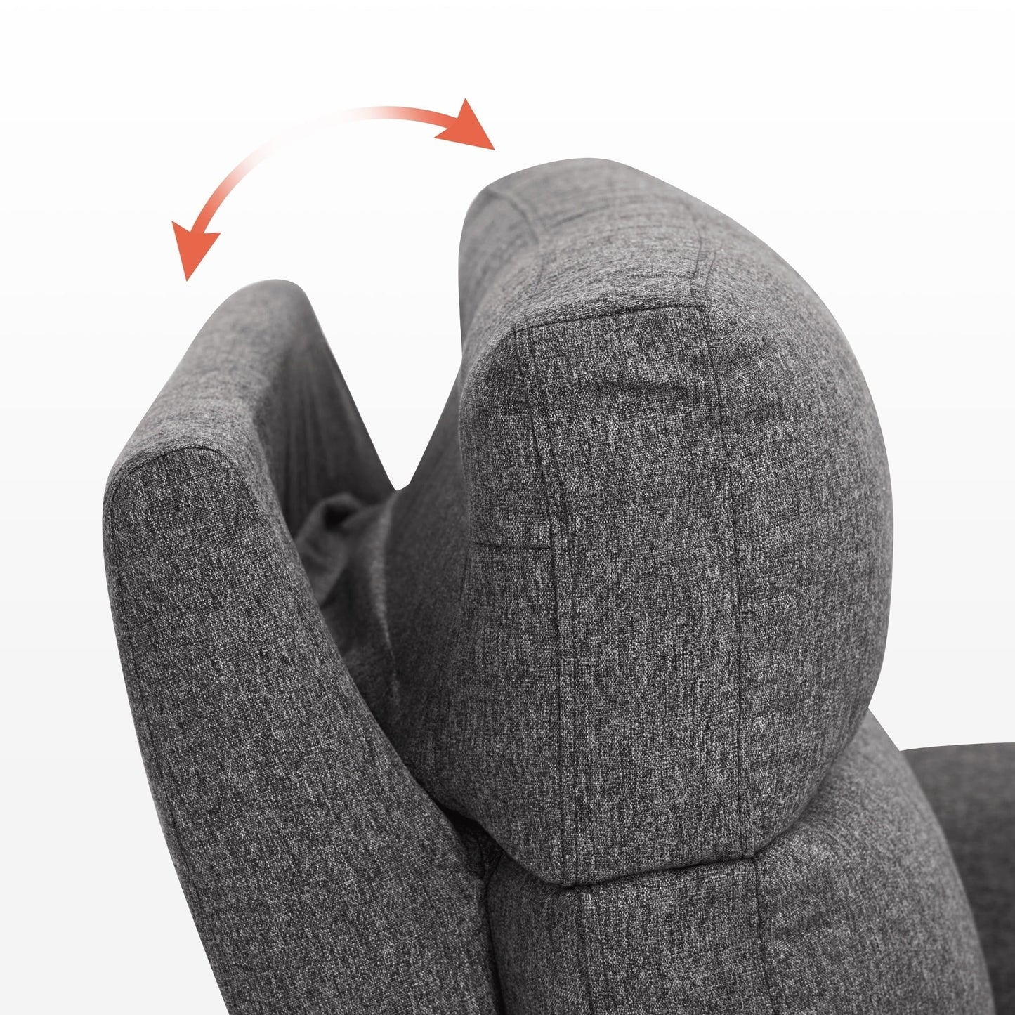 Canapé inclinable électrique MCombo 60.2 avec fonction massage et chauffage double, appui-tête réglable, ports USB et Type C, revêtement en tissu