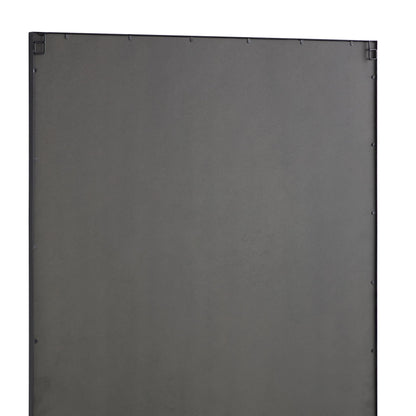 Miroir pleine longueur Herbert avec cadre en métal, 180 x 120 cm, noir