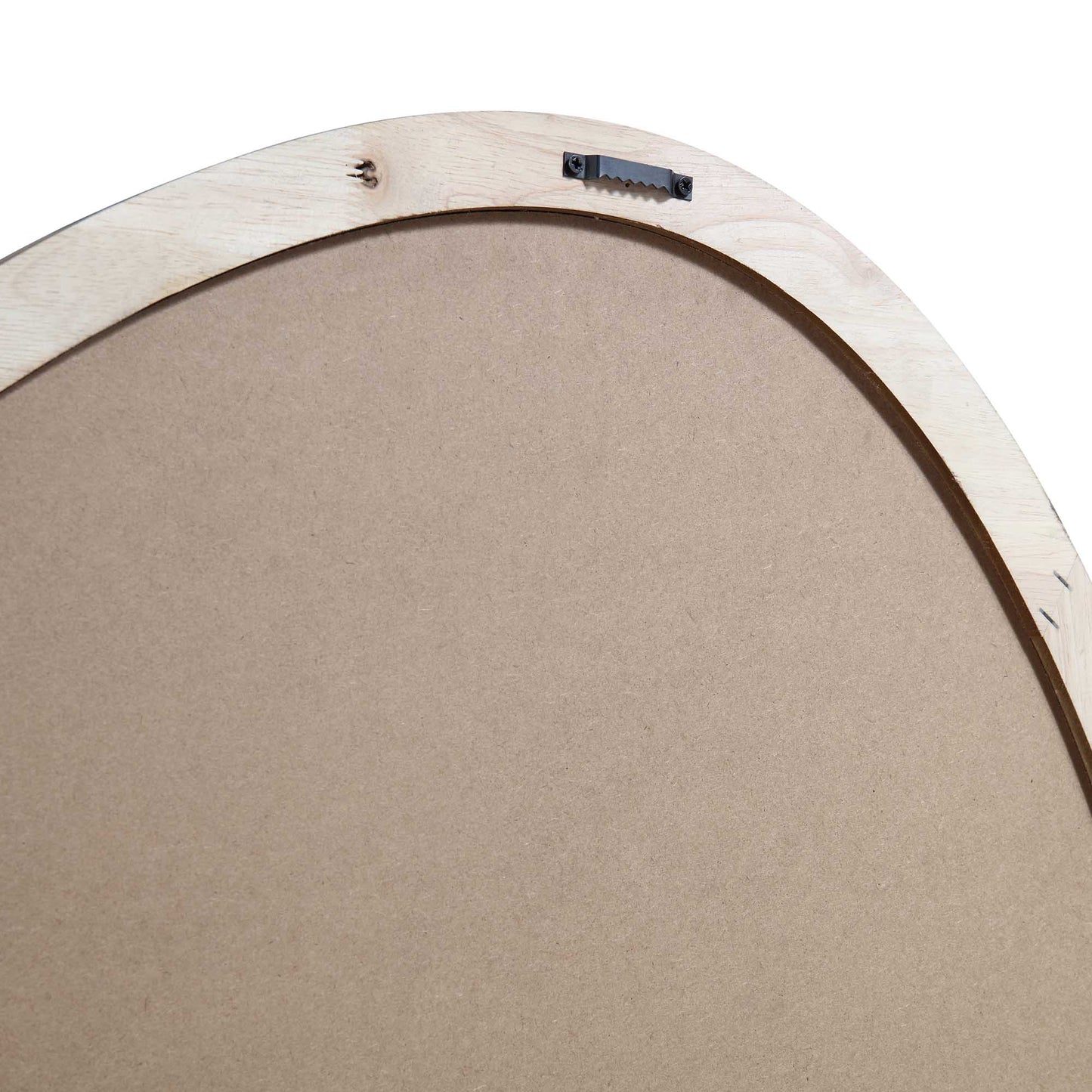 Miroir mural irrégulier en bois de galets Edo 100 x 76 cm, noyer