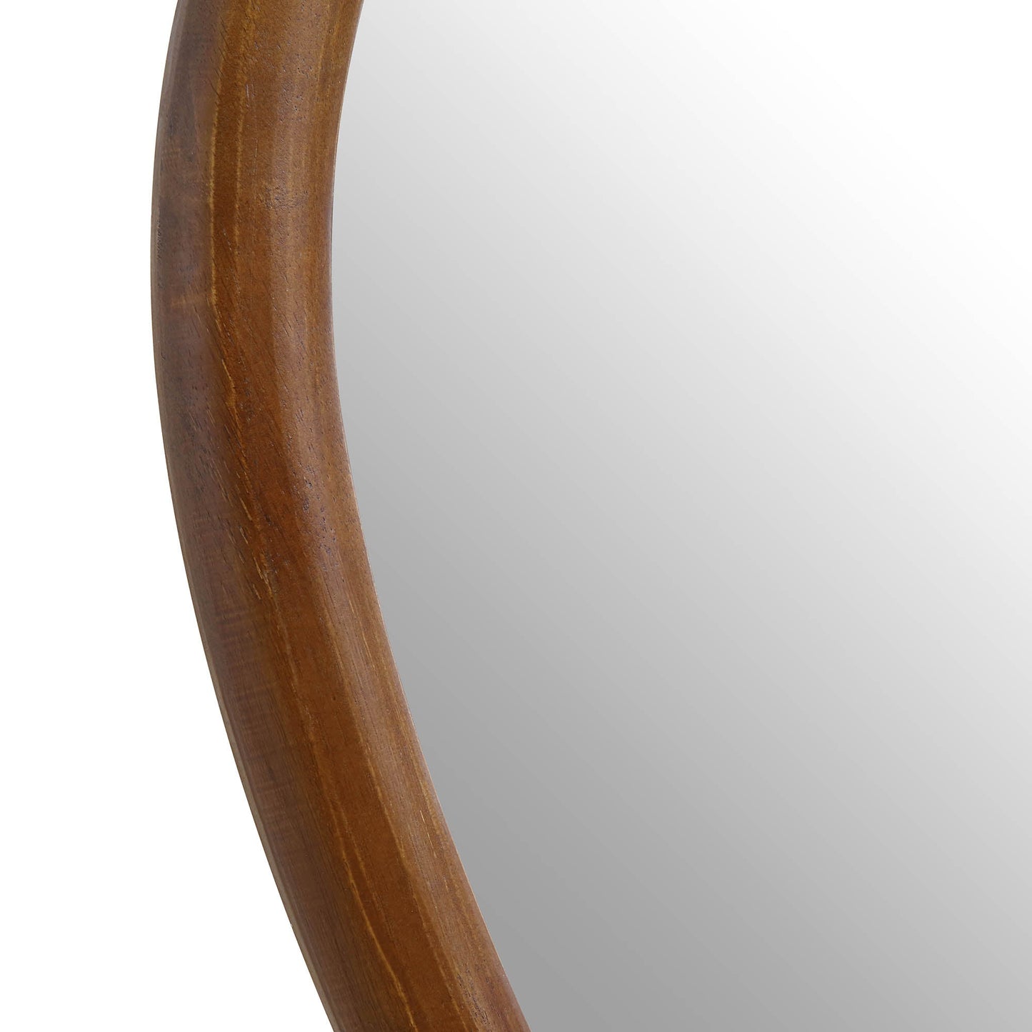 Grand miroir en bois Edo Irregular Pebble 160 x 120 cm, noyer