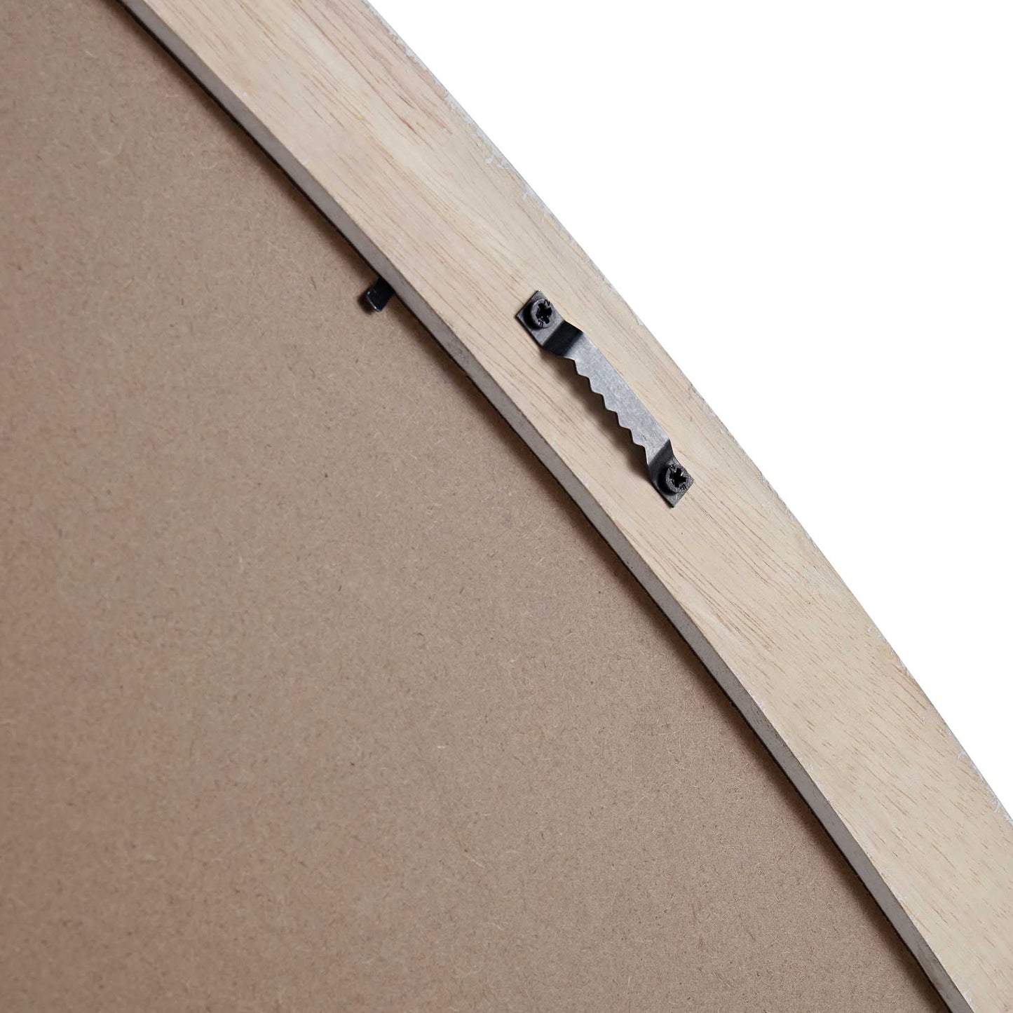 Grand miroir en bois Edo Irregular Pebble 160 x 120 cm, blanc délavé