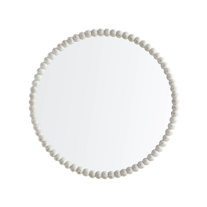 Miroir mural rond Luna Bobbin 77 x 77 cm, blanc délavé