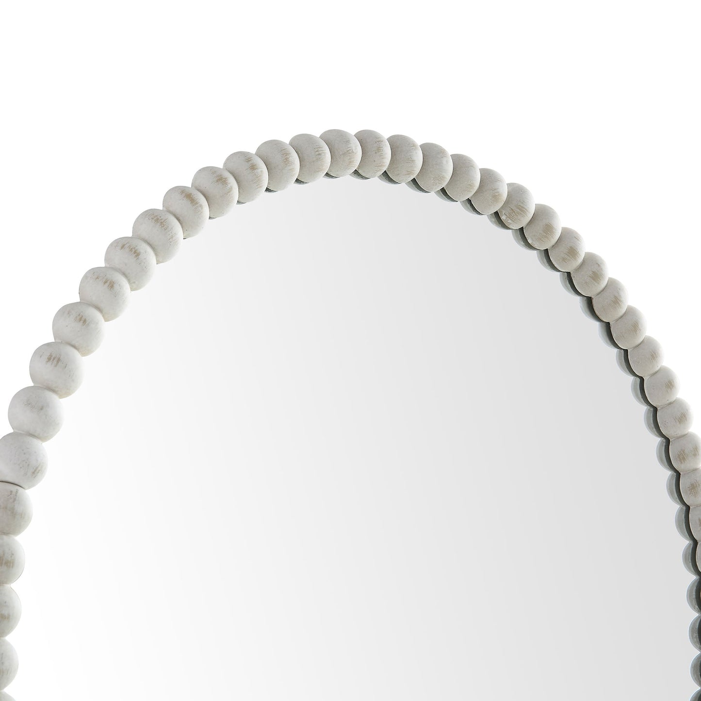 Miroir mural rond Luna Bobbin 77 x 77 cm, blanc délavé