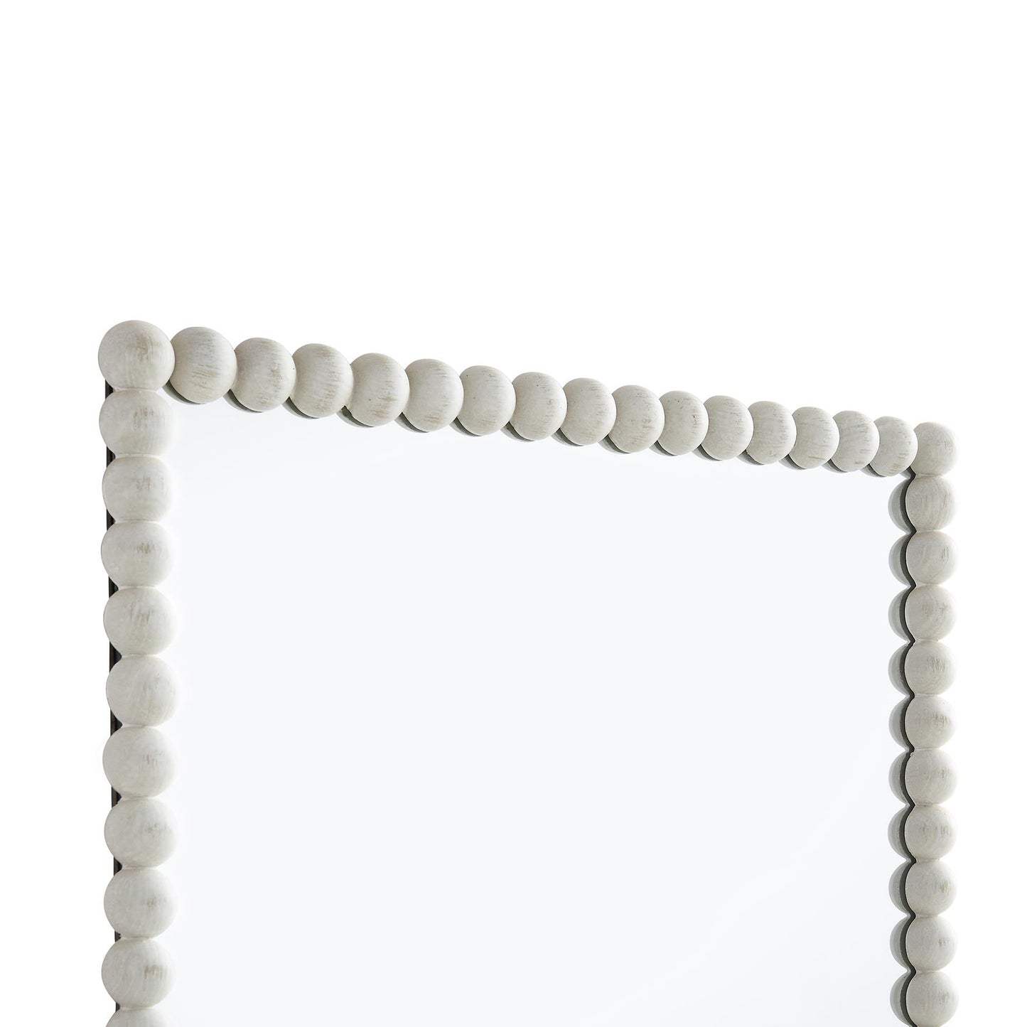 Miroir mural rectangulaire Luna Bobbin 80 x 60 cm, blanc délavé