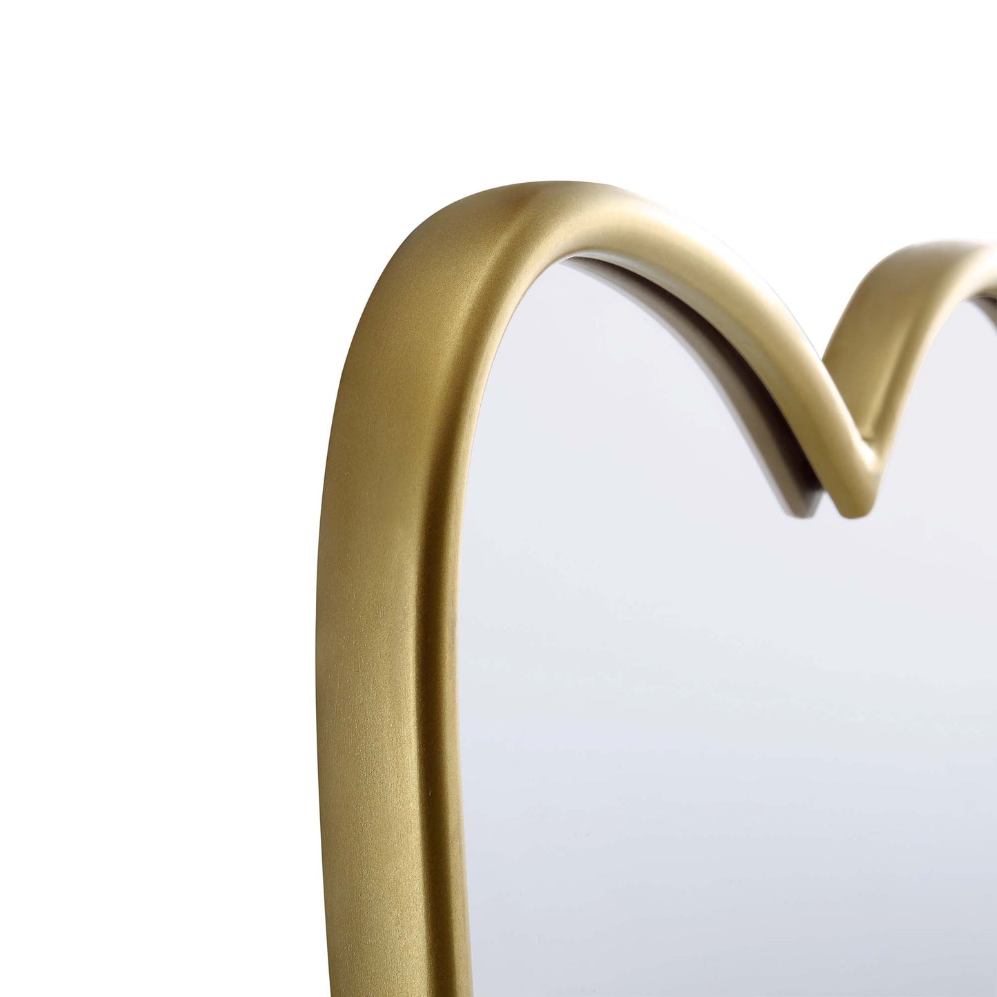 Miroir mural Berkeley à bords festonnés, effet doré