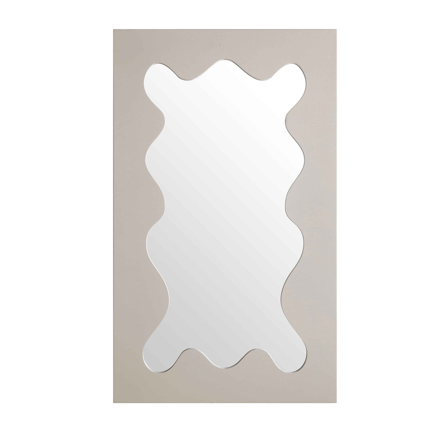 Miroir Destin Wave 100 x 60 cm, taupe brillant