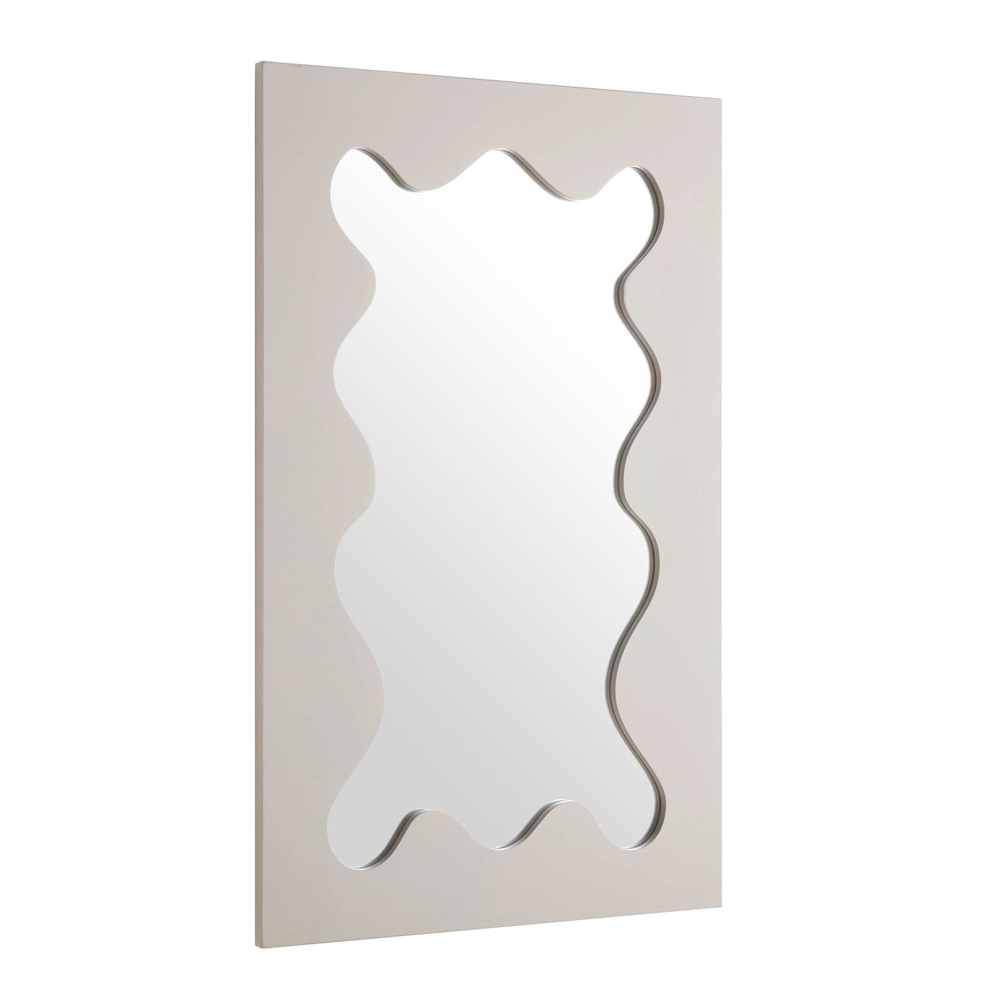 Miroir Destin Wave 100 x 60 cm, taupe brillant