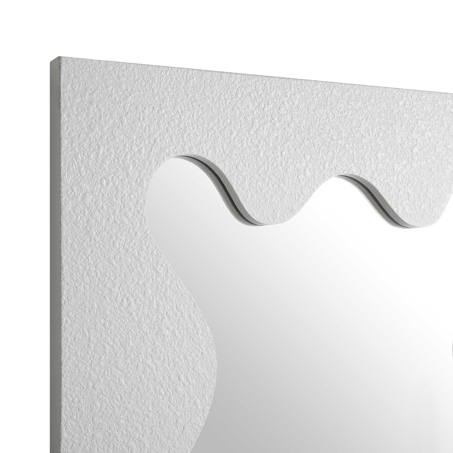 Miroir Destin Wave 100 x 60 cm, blanc mat