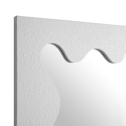 Miroir Destin Wave 100 x 60 cm, blanc mat