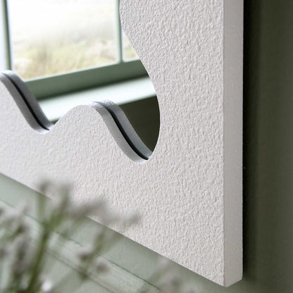 Miroir Destin Wave 100 x 60 cm, blanc mat