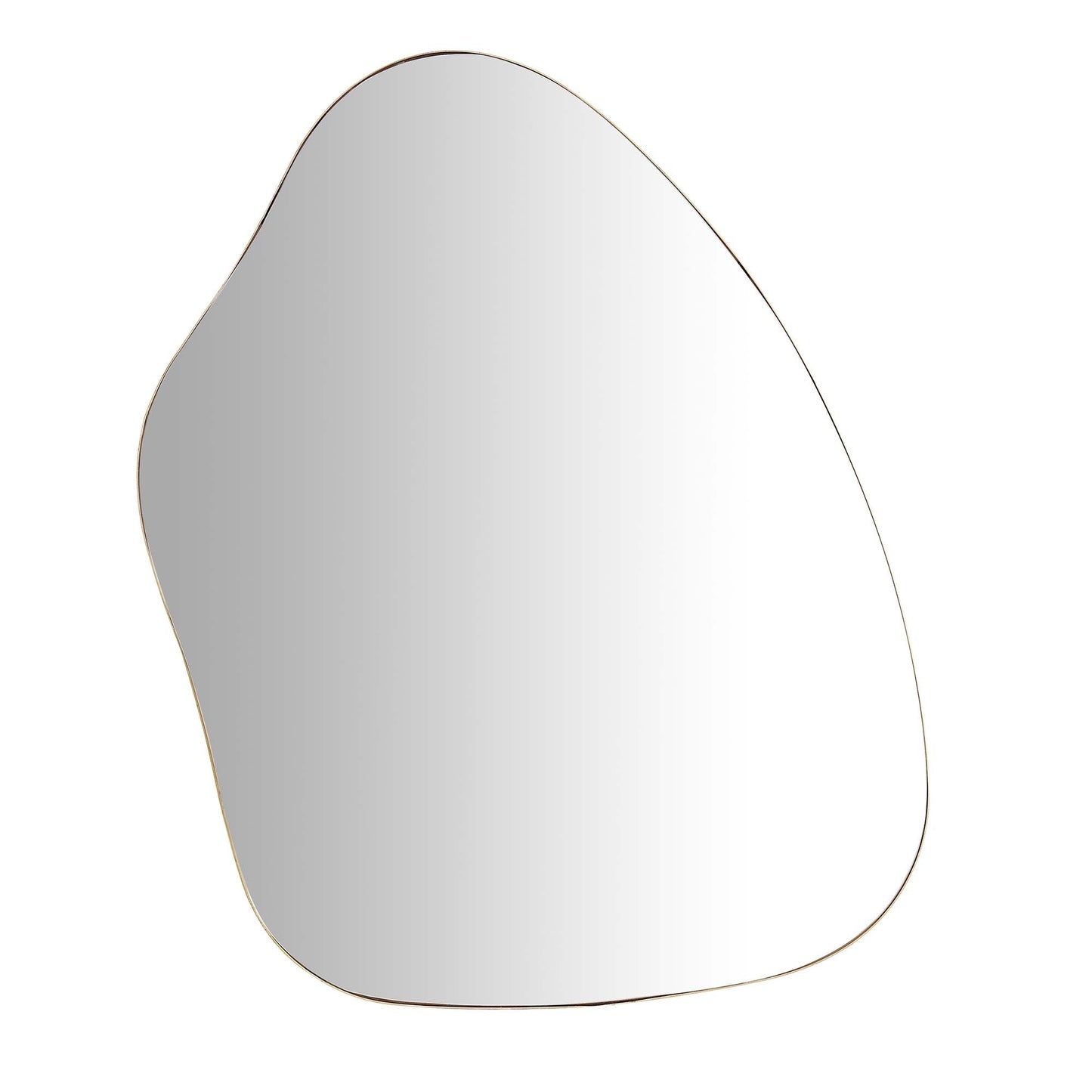 Miroir Pavia de forme irrégulière, extra large, pleine longueur, 160 x 115 cm, or antique