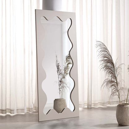 Miroir Destin Wave 160 x 70 cm, taupe brillant