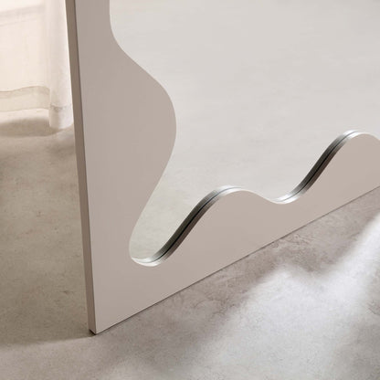 Miroir Destin Wave 160 x 70 cm, taupe brillant