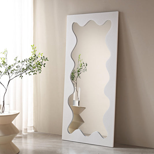 Miroir Destin Wave 160 x 70 cm, blanc mat