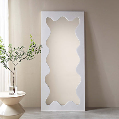 Miroir Destin Wave 160 x 70 cm, blanc mat