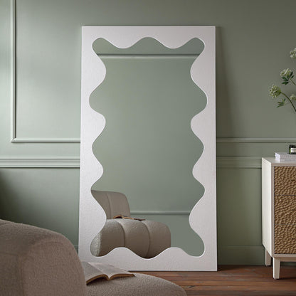 Miroir Destin Wave 180 x 100 cm, blanc mat