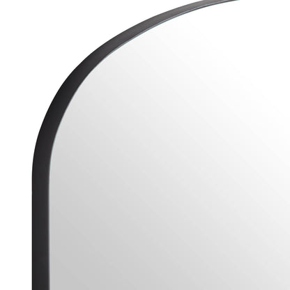 Miroir sur pied Emmy avec cadre en métal noir 90 x 120 cm