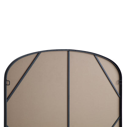 Miroir sur pied Emmy avec cadre en métal noir 90 x 120 cm