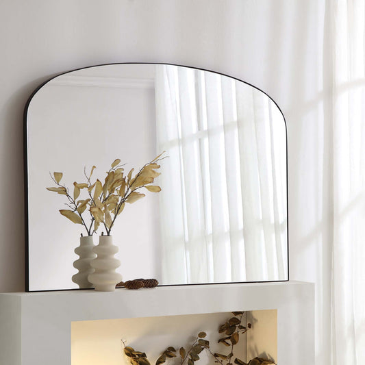 Miroir sur pied Emmy avec cadre en métal noir 90 x 120 cm