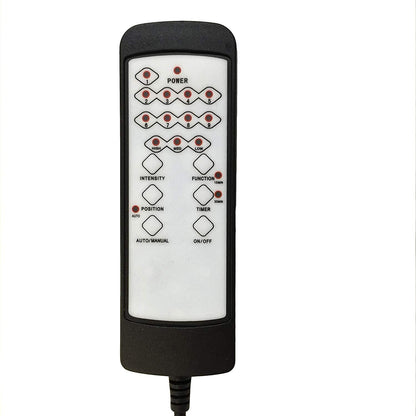 Fauteuil de bureau pivotant et inclinable avec fonction massage vibrant, MM17 marron