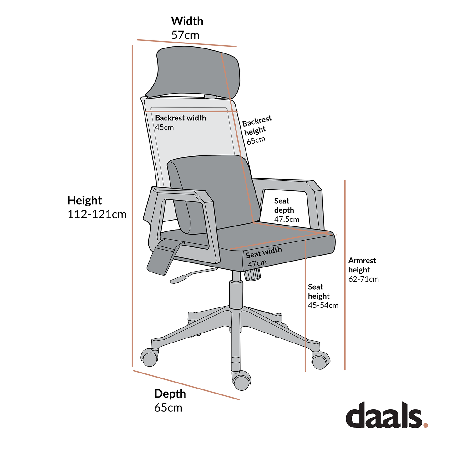 Chaise de bureau pivotante Beni Plus en maille avec coussin lombaire massant, vert