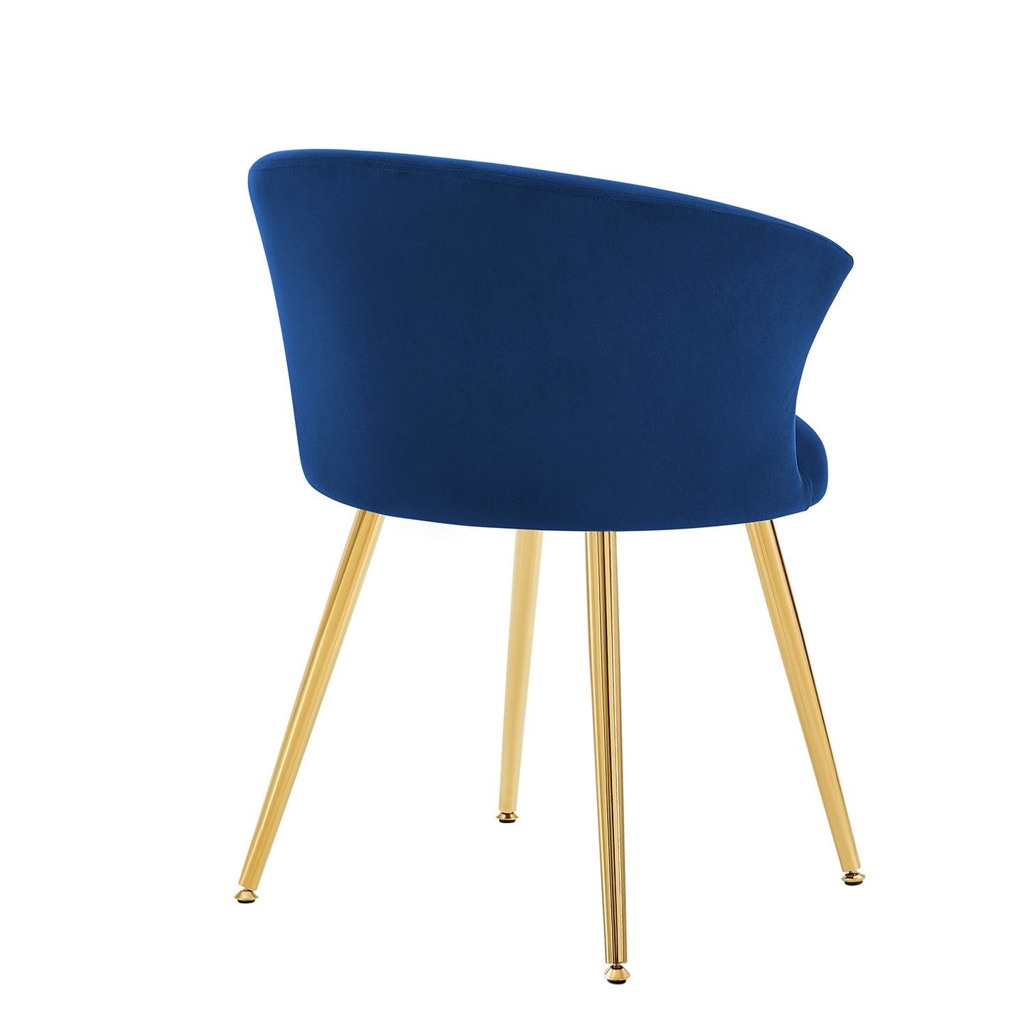 Ensemble de 2 chaises de salle à manger en velours bleu Kylie