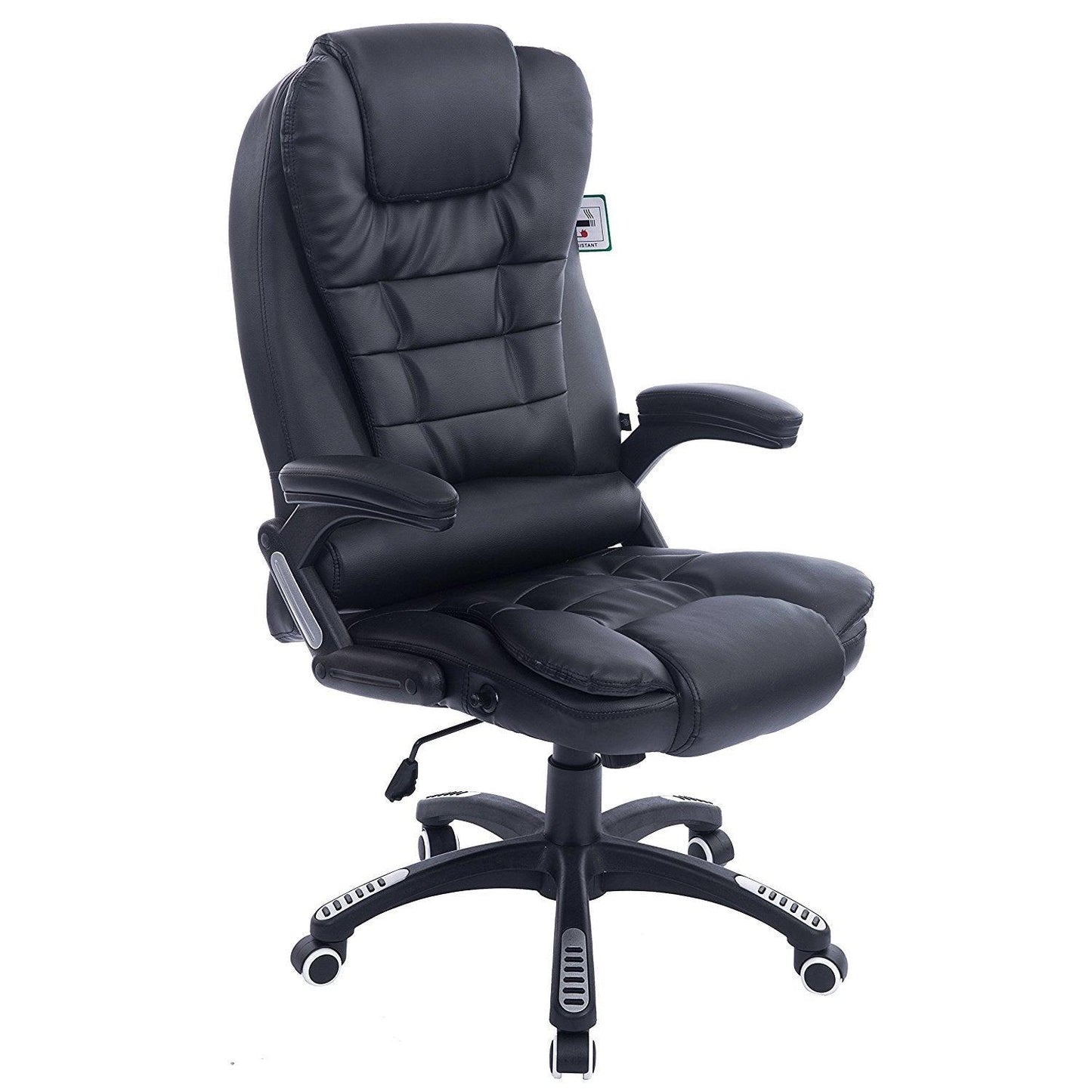 Fauteuil de bureau inclinable à dossier haut, extra-rembourré, MO17, noir