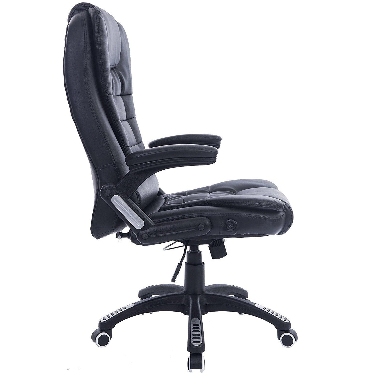 Fauteuil de bureau inclinable à dossier haut, extra-rembourré, MO17, noir