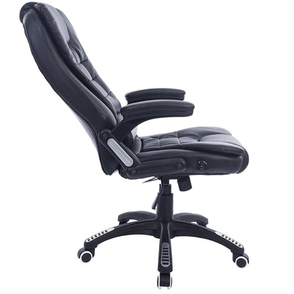 Fauteuil de bureau inclinable à dossier haut, extra-rembourré, MO17, noir