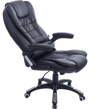 Fauteuil de bureau inclinable à dossier haut, extra-rembourré, MO17, noir