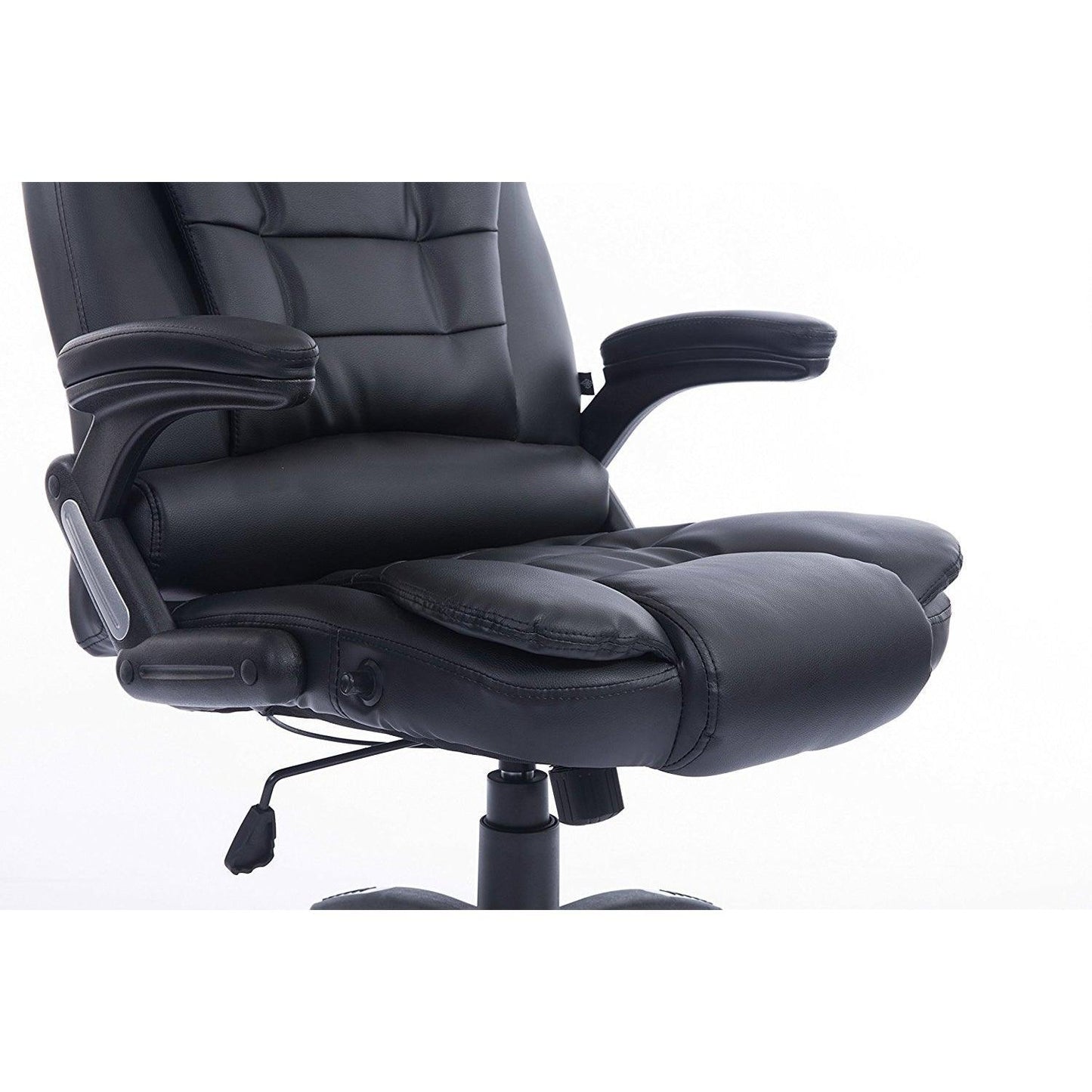 Fauteuil de bureau inclinable à dossier haut, extra-rembourré, MO17, noir