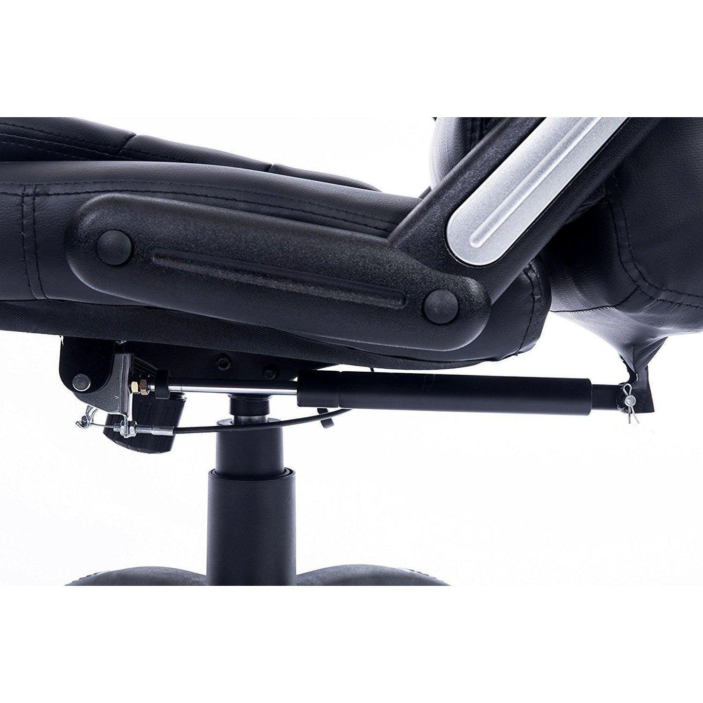 Fauteuil de bureau inclinable à dossier haut, extra-rembourré, MO17, noir