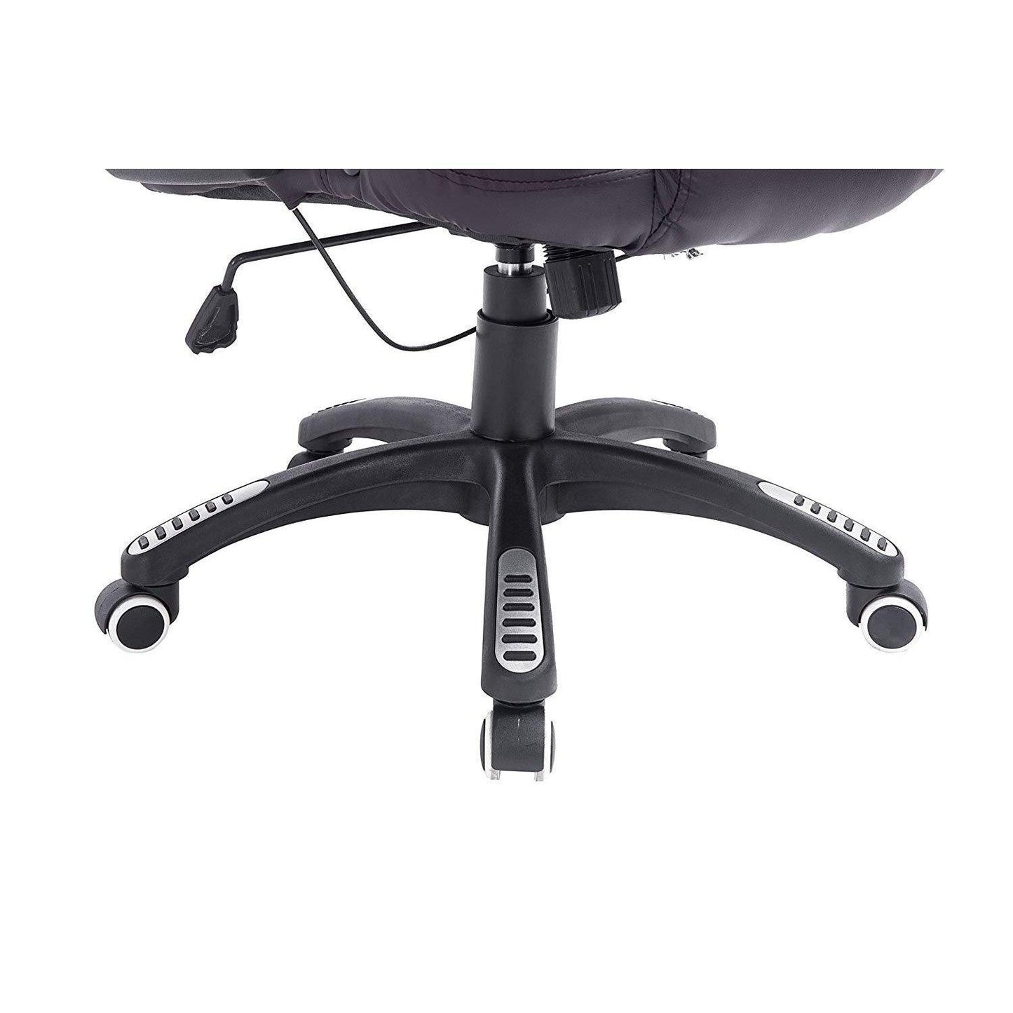 Fauteuil de bureau inclinable à dossier haut, rembourré, MO17, marron