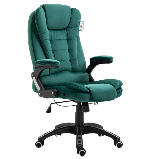 Fauteuil de bureau inclinable standard, extra-rembourré, velours vert MO17