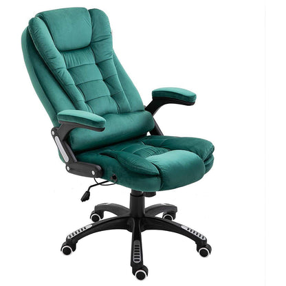 Fauteuil de bureau inclinable standard, extra-rembourré, velours vert MO17