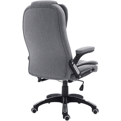 Fauteuil de bureau inclinable standard, extra-rembourré, tissu gris MO17