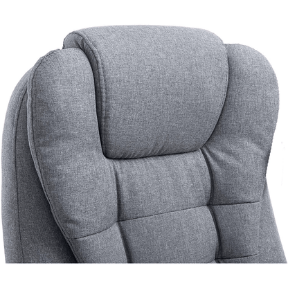 Fauteuil de bureau inclinable standard, extra-rembourré, tissu gris MO17